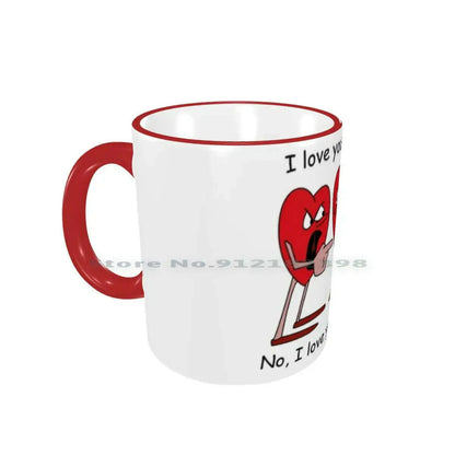 I Love You More! Ceramic Mugs Coffee Cups Milk Tea Mug Hearts Love Valentines Day Romantic Creative Trending Vintage Gift