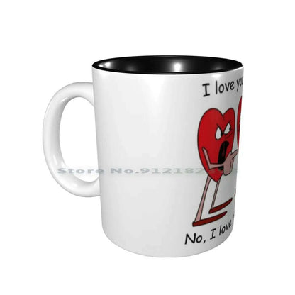 I Love You More! Ceramic Mugs Coffee Cups Milk Tea Mug Hearts Love Valentines Day Romantic Creative Trending Vintage Gift