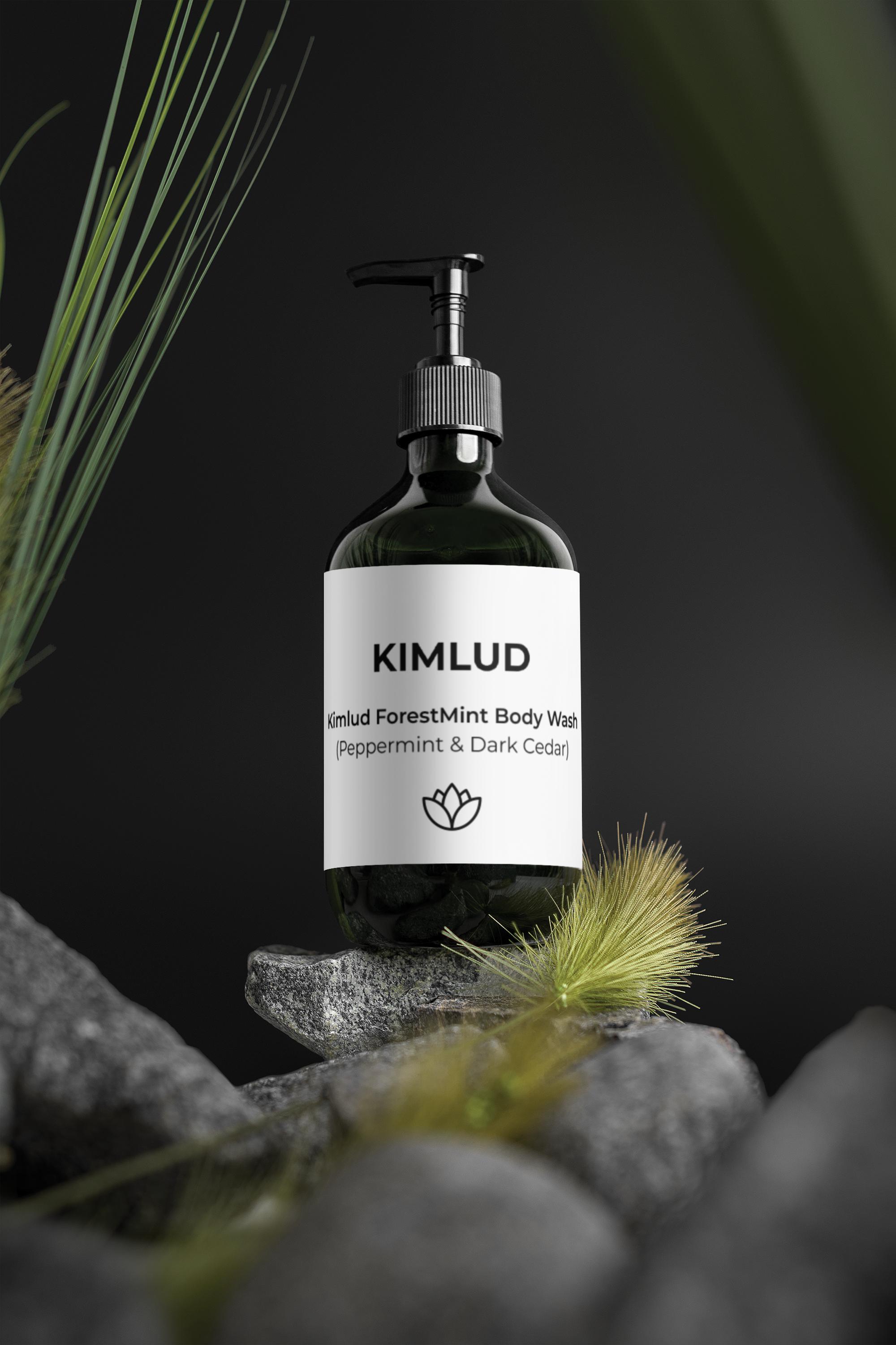 Kimlud ForestMint Body Wash (Peppermint & Dark Cedar)