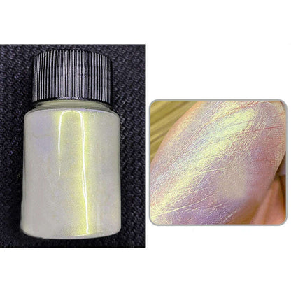 Ice Muscle Aurora Neon Glitter Mirror Nail Powder Pigment Pearl Nail Art Glitter Dust Chrome Aurora Blue Manicure Holographic