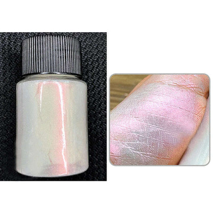 Ice Muscle Aurora Neon Glitter Mirror Nail Powder Pigment Pearl Nail Art Glitter Dust Chrome Aurora Blue Manicure Holographic