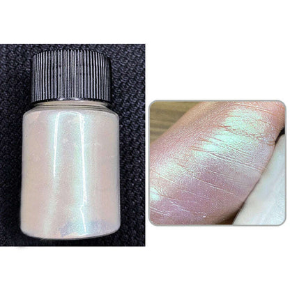 Ice Muscle Aurora Neon Glitter Mirror Nail Powder Pigment Pearl Nail Art Glitter Dust Chrome Aurora Blue Manicure Holographic