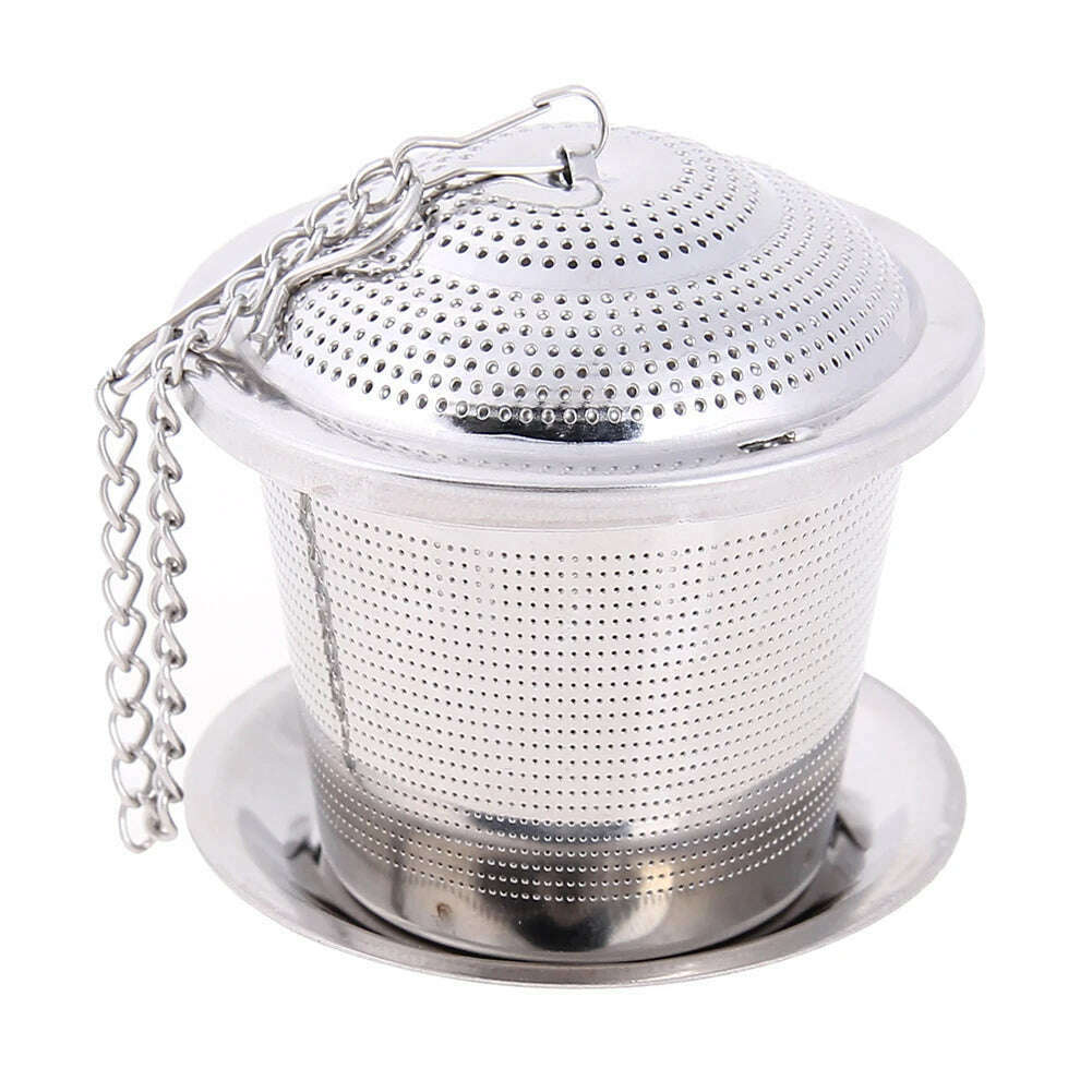 Infuser Tea Filter Strainers Kitchen Tools Tea Infuser Mesh Filter Strainer Hook Loose Tea Leaf Spice Home Kitchen Accessories