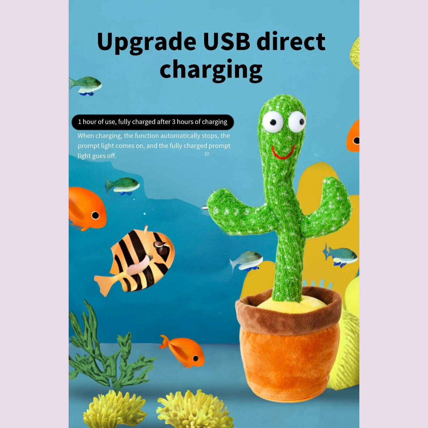 Intelligent Cactus Interactive Learning and Musical Toy for Kids to Dance Record and Speak with Fun