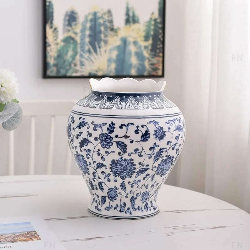 Italy's Creative High-end Combination of Chinese and Western Vases Living Room Hallway Decoration Exquisite Vase Decorations Art