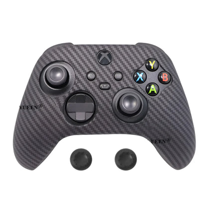 IVYUEEN for XBox Series S X Wireless Controller Water Transfer Printing Protective Silicone Case Skin with Thumb Stick Grip Caps