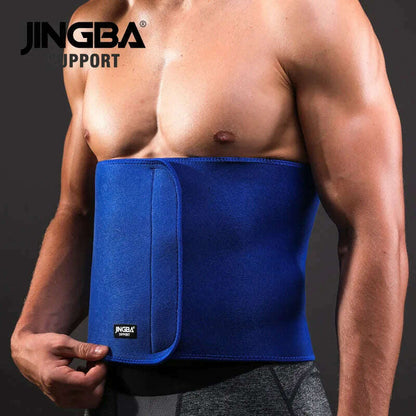 JINGBA SUPPORT New Back Waist Support Sweat Belt Waist Trainer Waist Trimmer Musculation Abdominale Fitness Belt Sports Safety
