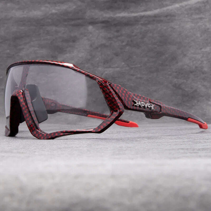 Kapvoe Photochromic Cycling Sunglasses Men Women Road Mtb Mountain Bike Bicycle Glasses Cycling Glasses Sport running Eyewear