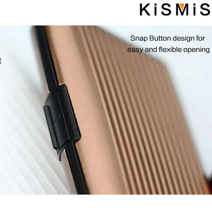 KISMIS RFID Metal Wallet and Business ID Credit Card Women Men Business ID Credit Card,Protector Wallet Card Holder Package Box