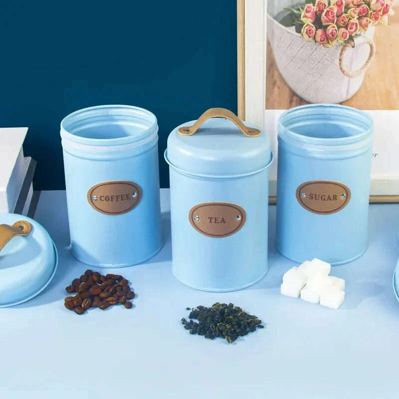 Kitchen Countertop Spice Jars Airtight Coffee Container Storage Canister Food Organizer Sealed Kitchen Vacuum Box Home Organizer