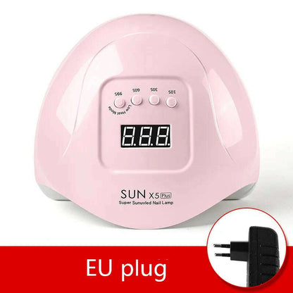 LED Nail Lamp For Manicure 72W Nail Dryer Machine UV Drying Lamp For Curing UV Gel Nail Polish With Motion Sensing LCD Display