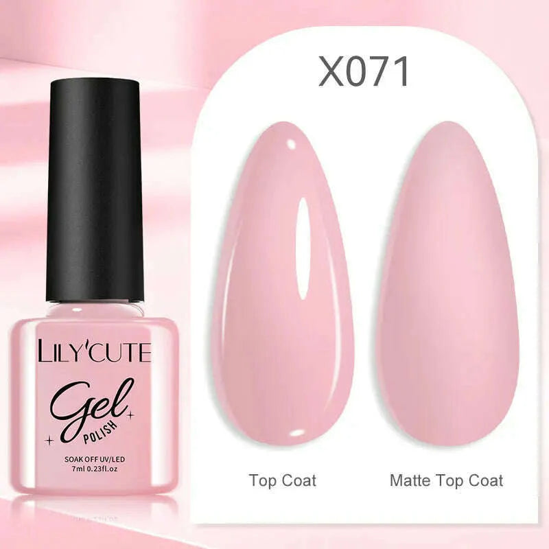 LILYCUTE 7ML Rainbow Glass Cat Magnetic Gel Nail Polish Super-Bright Colorful Glitter Sparkling Manicure Semi Permanent Nail Gel