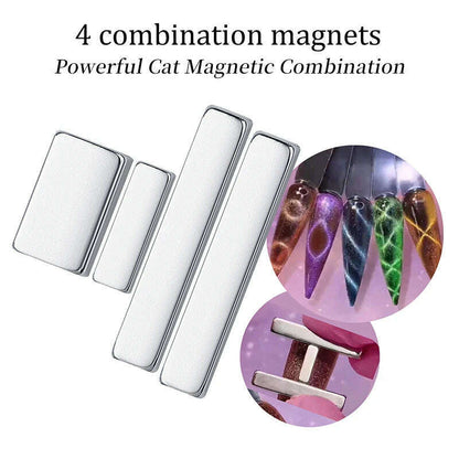 LILYCUTE 7ML Rainbow Glass Cat Magnetic Gel Nail Polish Super-Bright Colorful Glitter Sparkling Manicure Semi Permanent Nail Gel