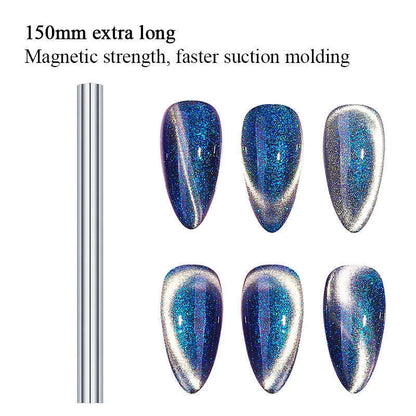 LILYCUTE 7ML Rainbow Glass Cat Magnetic Gel Nail Polish Super-Bright Colorful Glitter Sparkling Manicure Semi Permanent Nail Gel