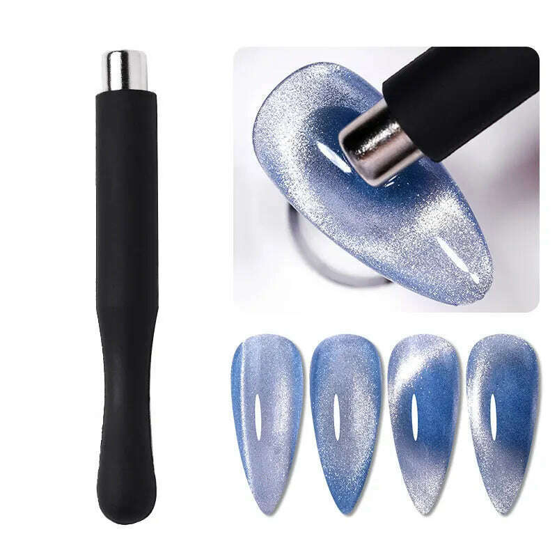 LILYCUTE 7ML Rainbow Glass Cat Magnetic Gel Nail Polish Super-Bright Colorful Glitter Sparkling Manicure Semi Permanent Nail Gel