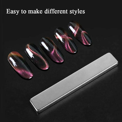 LILYCUTE 7ML Rainbow Glass Cat Magnetic Gel Nail Polish Super-Bright Colorful Glitter Sparkling Manicure Semi Permanent Nail Gel