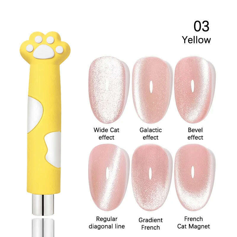 LILYCUTE 7ML Rainbow Glass Cat Magnetic Gel Nail Polish Super-Bright Colorful Glitter Sparkling Manicure Semi Permanent Nail Gel