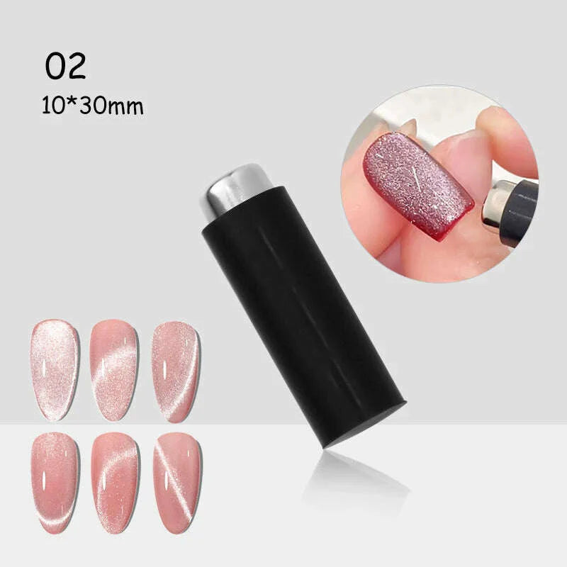 LILYCUTE 7ML Rainbow Glass Cat Magnetic Gel Nail Polish Super-Bright Colorful Glitter Sparkling Manicure Semi Permanent Nail Gel