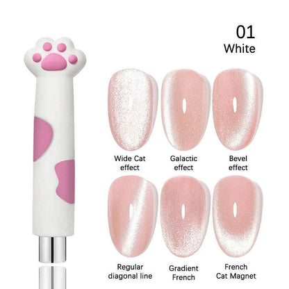 LILYCUTE 7ML Rainbow Glass Cat Magnetic Gel Nail Polish Super-Bright Colorful Glitter Sparkling Manicure Semi Permanent Nail Gel
