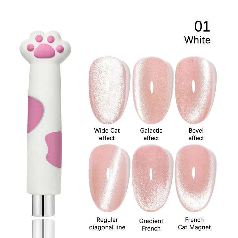 LILYCUTE 7ML Rainbow Glass Cat Magnetic Gel Nail Polish Super-Bright Colorful Glitter Sparkling Manicure Semi Permanent Nail Gel