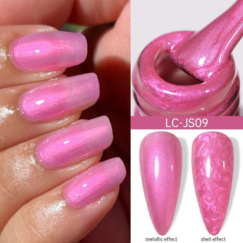 LILYCUTE 7ML Sparkling Glitter Rainbow Cat Magnetic Gel Nail Polish 9D Colorful  Semi Permanent Soak Off Nail Art UV Gel Varnish