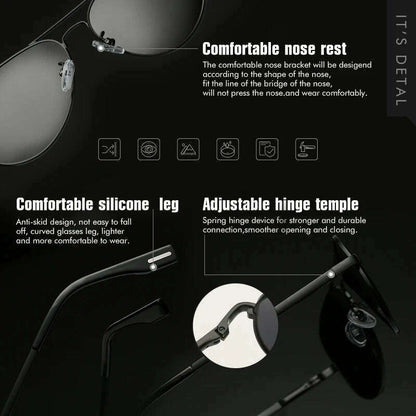 LIOUMO Top Quality Aviation Sunglasses Men Polarized Driving Glasses Women Fashion Pilot Goggles Anti-Glare lentes de sol hombre