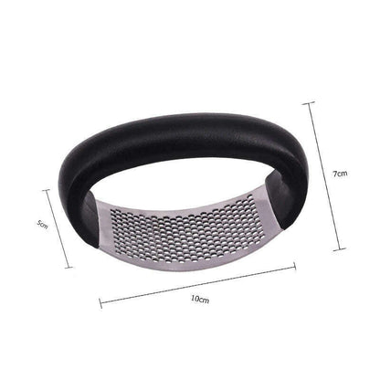 LMETJMA Garlic Press Rocker Stainless Steel Garlic Crusher Garlic Mincer Presses Ginger Press Squeezer Kitchen Gadgets KC0322