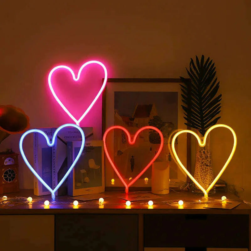 Love LED Neon Sign Light Glowing Valentine's Day Propose Festival Decoration Neon Lamp For Home Party Decor Adult Gift