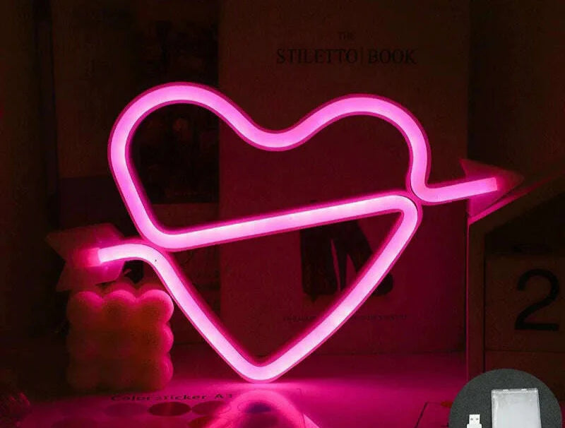 Love LED Neon Sign Light Glowing Valentine's Day Propose Festival Decoration Neon Lamp For Home Party Decor Adult Gift