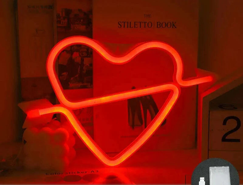 Love LED Neon Sign Light Glowing Valentine's Day Propose Festival Decoration Neon Lamp For Home Party Decor Adult Gift