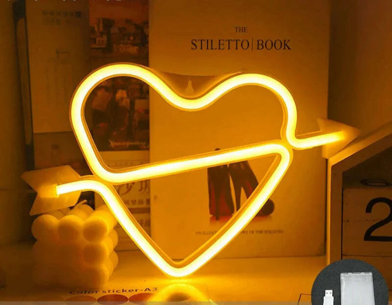 Love LED Neon Sign Light Glowing Valentine's Day Propose Festival Decoration Neon Lamp For Home Party Decor Adult Gift