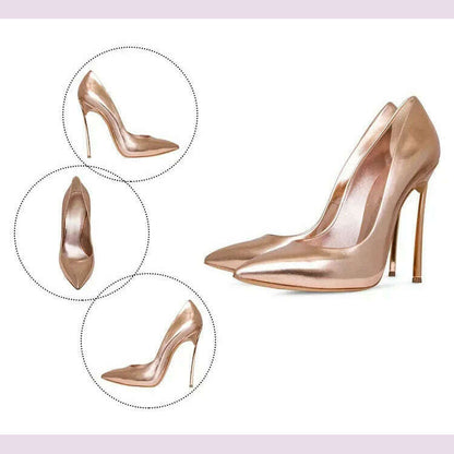 【Measure your feet length before order】Women Stiletto High Heel Pumps Sexy Pointed Toe Evening Fashion Dress Lady Shoes C-PU-1