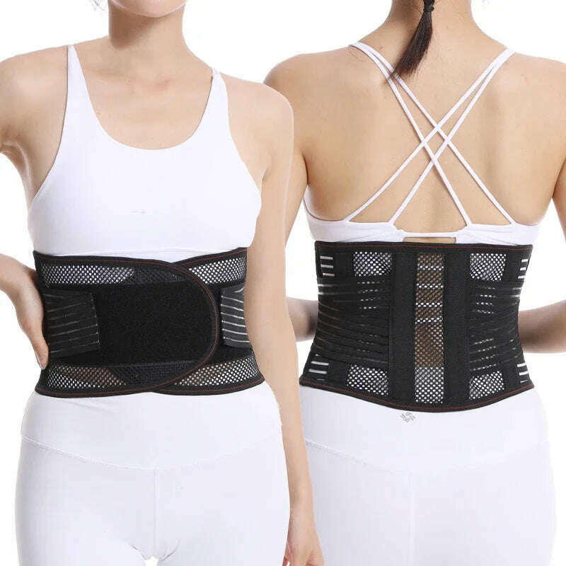 Medical Back Brace Waist Trainer Belt Spine Support Men Women Breathable Lumbar Corset Orthopedic Faja Lumbar Hombre Gym Belts