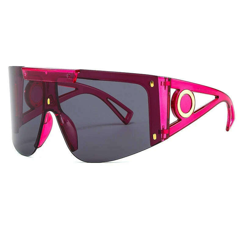 Men&#39;s Mask Goggles Sunglasses For Women Fashion One Piece Square Sun Glasses Men Oversized Ladies Eyeglasses UV400 oculos H146