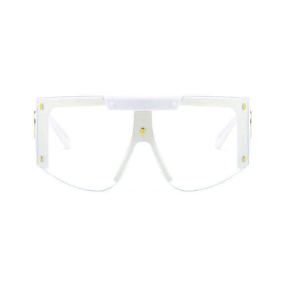 Men&#39;s Mask Goggles Sunglasses For Women Fashion One Piece Square Sun Glasses Men Oversized Ladies Eyeglasses UV400 oculos H146