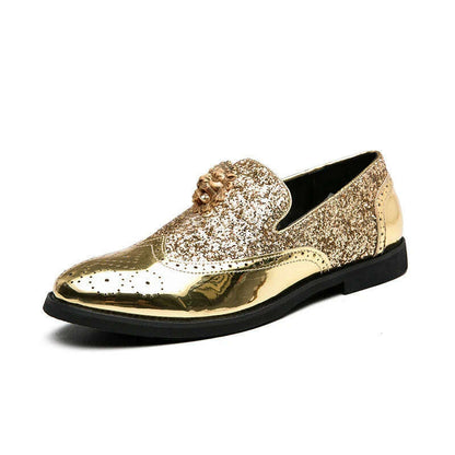 Mens Designer Loafers Fashion shoes Bright small leather shoes plus size slip-on lazy casual shoes Party wedding shoes A1