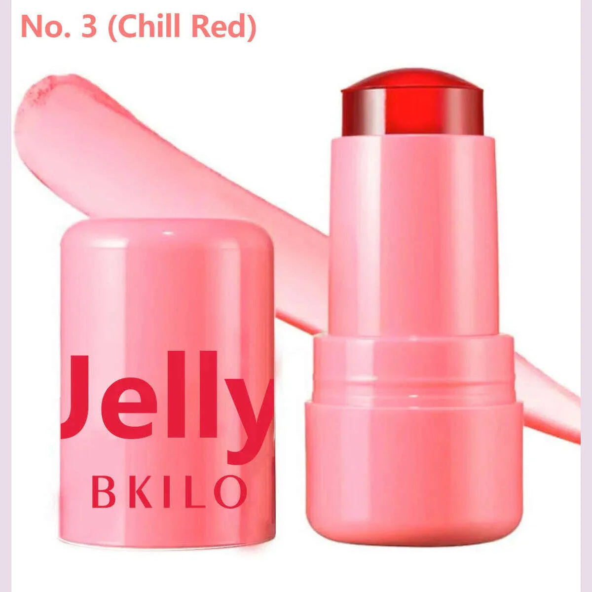 Milk Jelly Powder Blusher 3-in-1 Moisturized Blusher Stick Long Lasting Brighten Matte Facial Contour Rouge Makeup Lip Tint