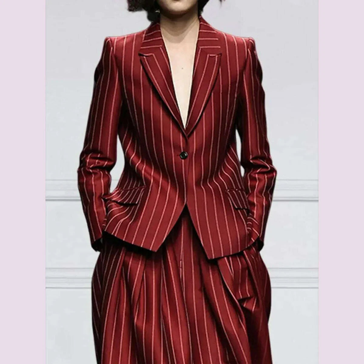 Missuoo Urban Women's Stylish Jacket Notched Collar Long Sleeve Buttoned Blazer Coat 2024 Fall New Commuter Outerwear for Female