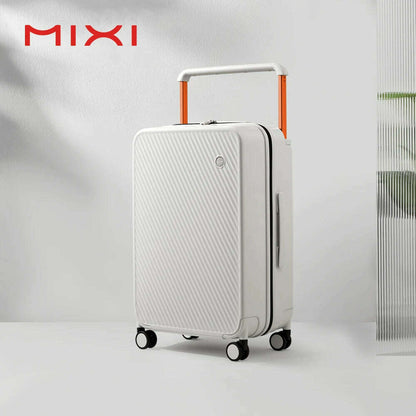 Mixi Wide Handle Travel Luggage Suitcase Rolling Spinner Wheels Hardside PC TSA Lock 20 24 Inch Unisex M9276