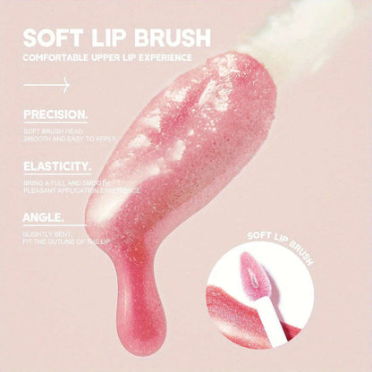Moisturizing And Lip Lacquer Sparkling Lip Gel Lip Gloss Shiny And Glittery Glass Lips Daily Makeup Water Glossy Lip Color