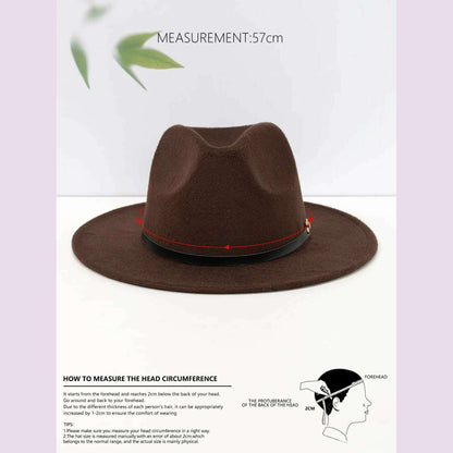 New Fashion Elegant Jazz Hat Woolen Hat Women's Spring Autumn Winter Woolen Fabric Vintage Literature Peaked cap