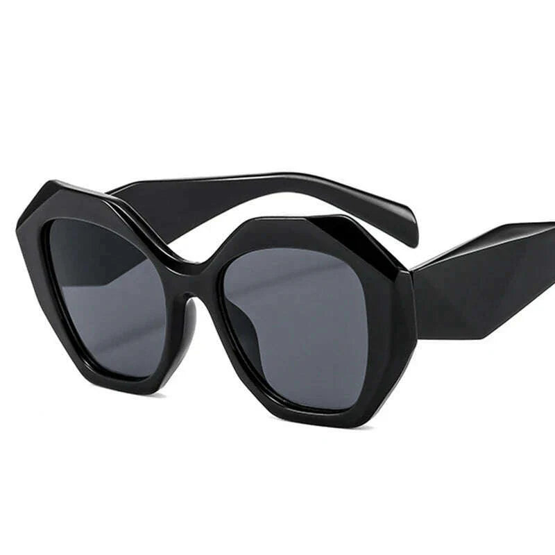 New Fashion Square Sunglasses Woman Vintage Shades Brand Design Vintage Polygon Sun glasses Female Tourism Glasses Lady Oculos