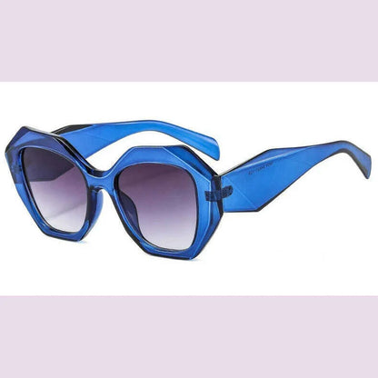 New Fashion Square Sunglasses Woman Vintage Shades Brand Design Vintage Polygon Sun glasses Female Tourism Glasses Lady Oculos