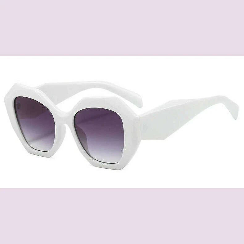 New Fashion Square Sunglasses Woman Vintage Shades Brand Design Vintage Polygon Sun glasses Female Tourism Glasses Lady Oculos