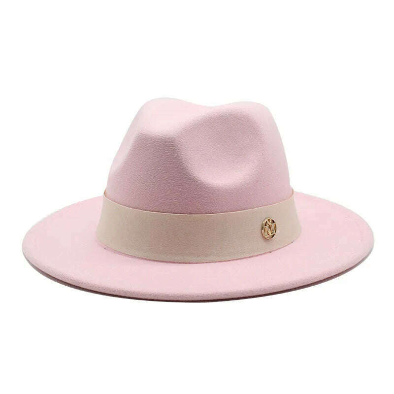 New Fedora Hat For Women Winter Elegant Fashion Formal Wedding Decorate Church Cap Panama Party Jazz Hat chapeau femme