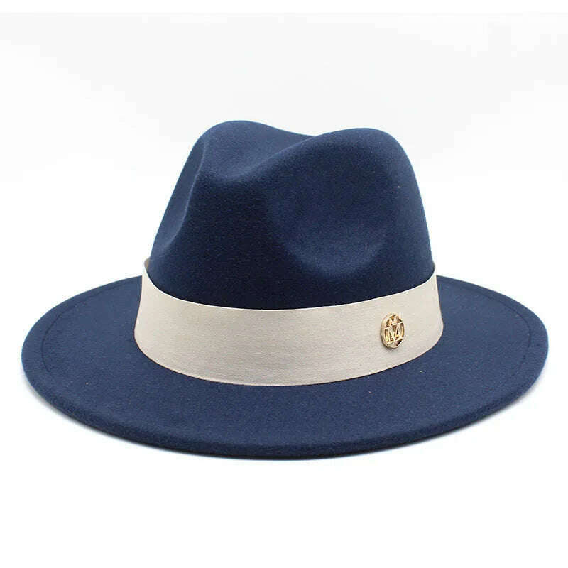 New Fedora Hat For Women Winter Elegant Fashion Formal Wedding Decorate Church Cap Panama Party Jazz Hat chapeau femme