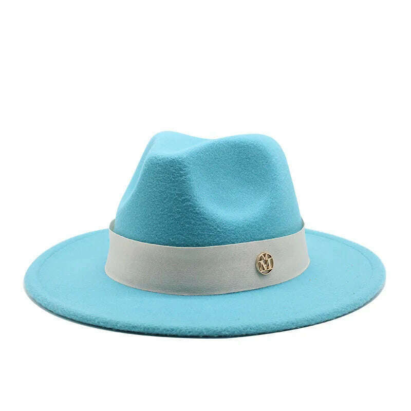 New Fedora Hat For Women Winter Elegant Fashion Formal Wedding Decorate Church Cap Panama Party Jazz Hat chapeau femme