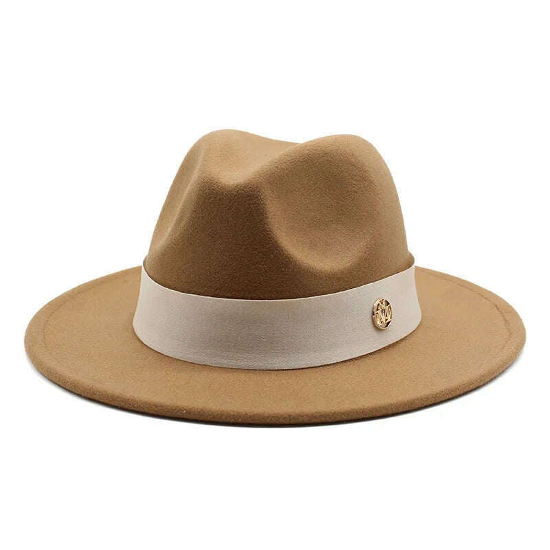 New Fedora Hat For Women Winter Elegant Fashion Formal Wedding Decorate Church Cap Panama Party Jazz Hat chapeau femme