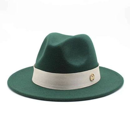 New Fedora Hat For Women Winter Elegant Fashion Formal Wedding Decorate Church Cap Panama Party Jazz Hat chapeau femme