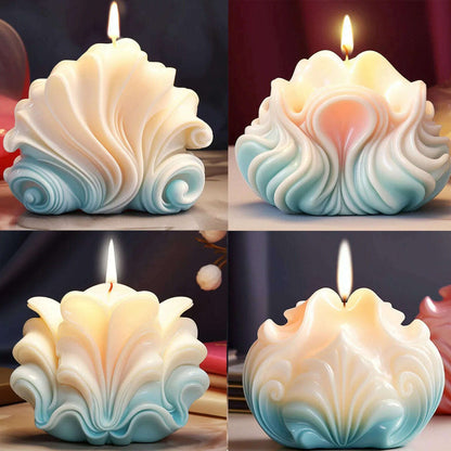 New Ocean Shell Coral Candle Silicone Mold Handmade Aromatherapy Candle Decoration Coral Flower Shell Cake Soap Epoxy Resin Mold